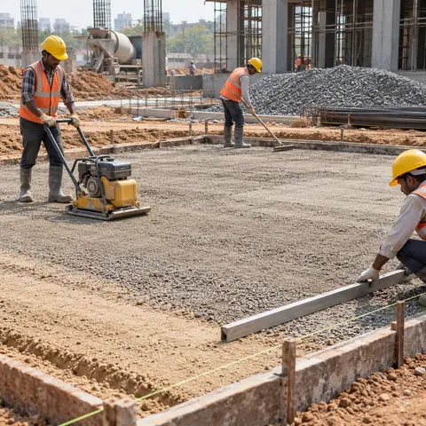 Concrete and PCC Works - illustrative surface preparation