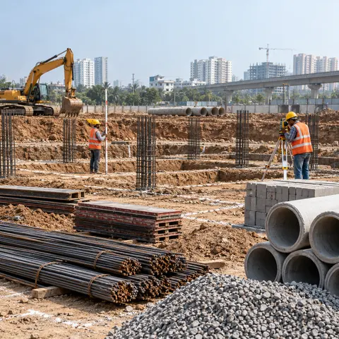 General Civil and Infrastructure Works - illustrative material detail