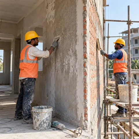 Internal and External Plastering - illustrative surface preparation