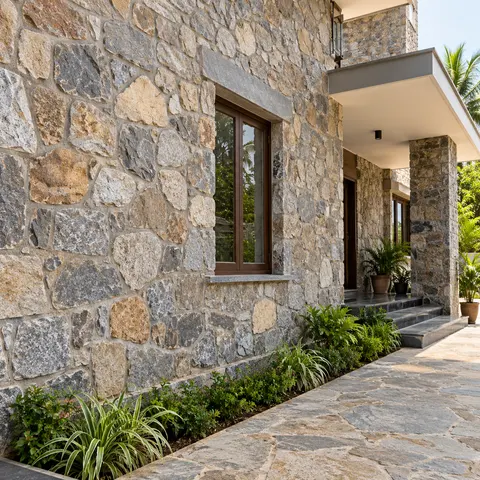 Random Rubble (RR) Masonry - illustrative finished surface