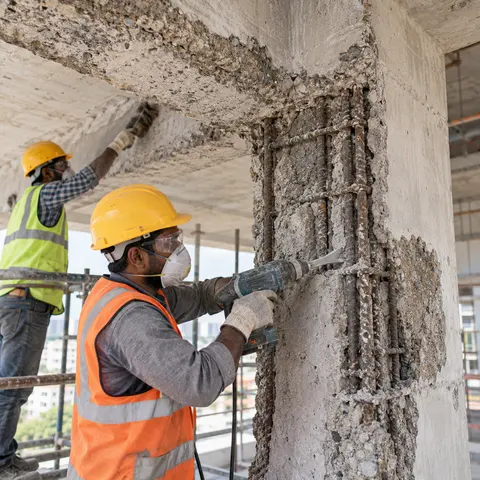 Structural Repair and Strengthening - illustrative surface preparation