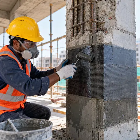 Structural Repair and Strengthening - illustrative installation process