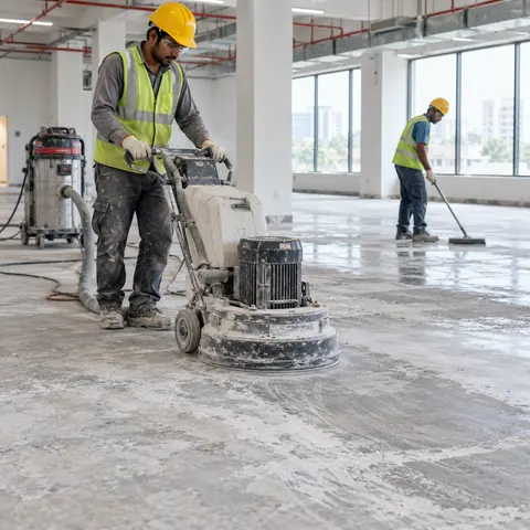 Epoxy Flooring - illustrative surface preparation