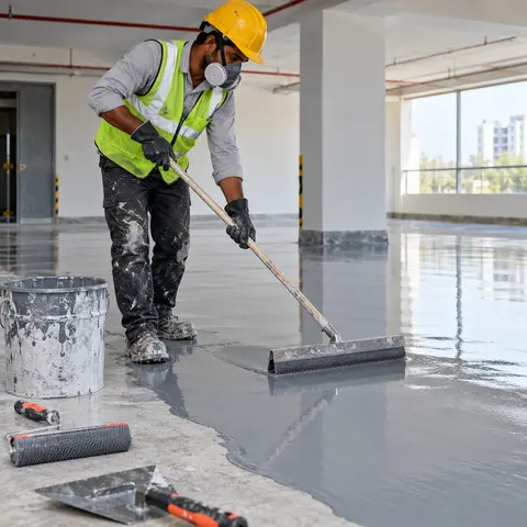 Epoxy Flooring - illustrative installation process