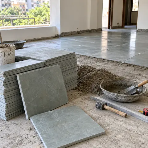 Kota Stone Flooring - illustrative material detail