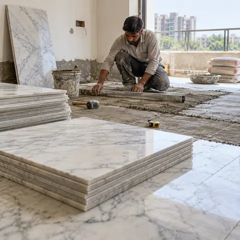 Marble Flooring - illustrative material detail