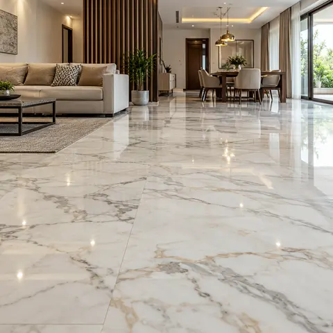 Marble Flooring - illustrative finished surface