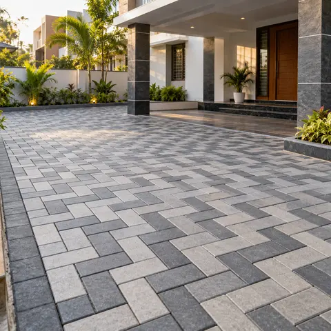 Paver Block Laying - illustrative finished surface