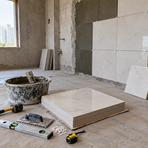 Tile Flooring and Wall Cladding - illustrative material detail