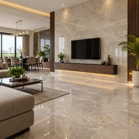 Tile Flooring and Wall Cladding - illustrative finished surface