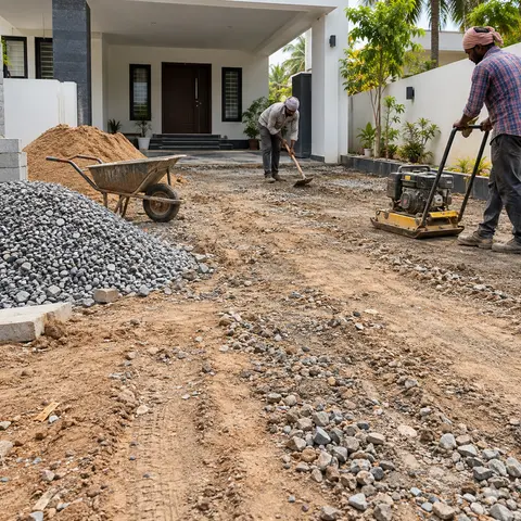 Driveway Development - illustrative material detail