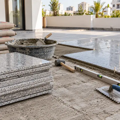 External Floor Finishing - illustrative material detail