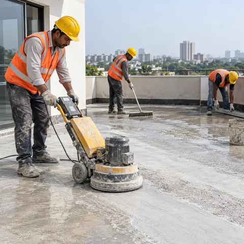 External Floor Finishing - illustrative surface preparation