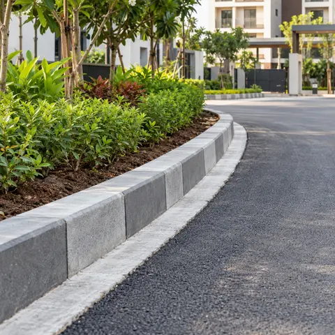 Kerbstone Installation - illustrative finished surface