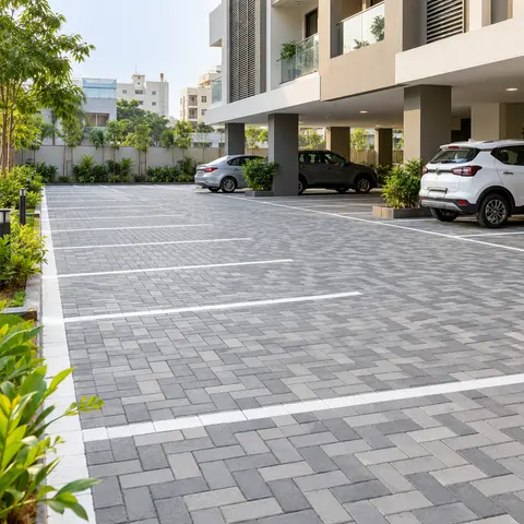 Parking Area Paving - illustrative finished surface