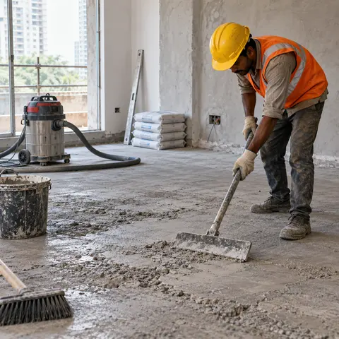 Surface Leveling and Preparation - illustrative material detail