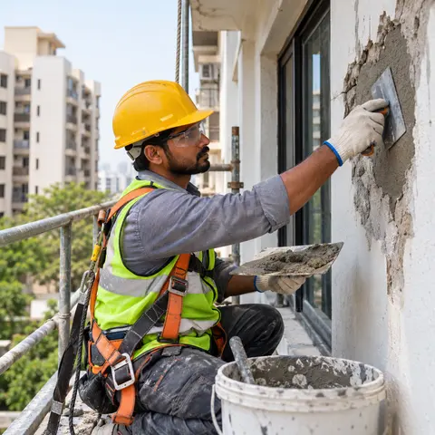Building Maintenance and Repair Works - illustrative installation process