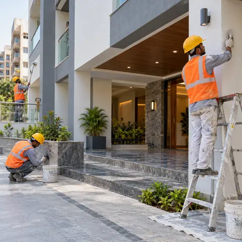 Building Maintenance and Repair Works - illustrative finished surface
