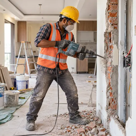 Building Renovation and Remodeling - illustrative installation process