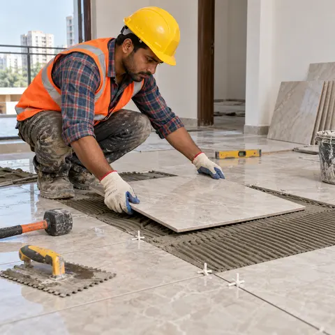 Flooring Replacement and Repairs - illustrative installation process