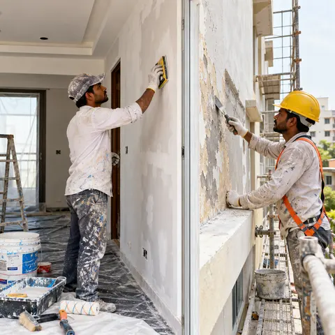 Internal and External Painting - illustrative surface preparation