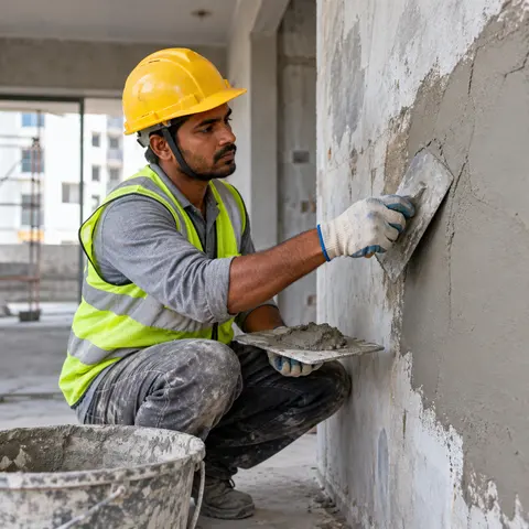 Plastering Repairs - illustrative installation process