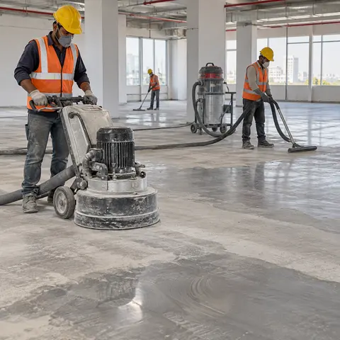 Epoxy Floor Coating - illustrative surface preparation
