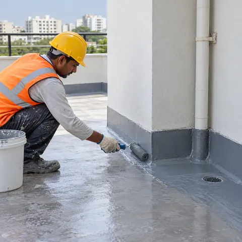 Leakage Treatment and Seepage Repairs - illustrative finished surface
