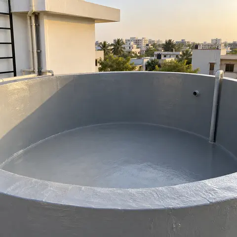 Water Tank Waterproofing - illustrative finished surface
