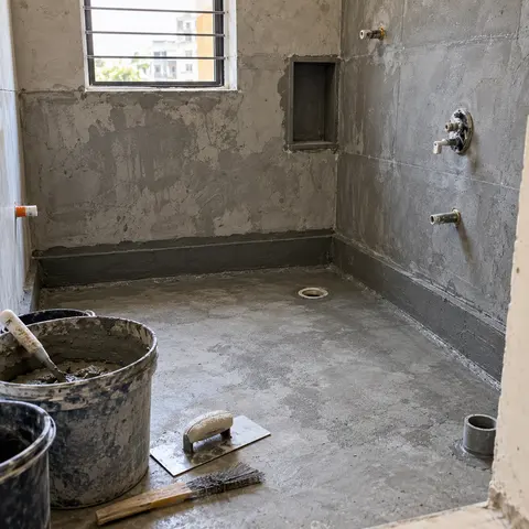 Wet Area Waterproofing - illustrative material detail